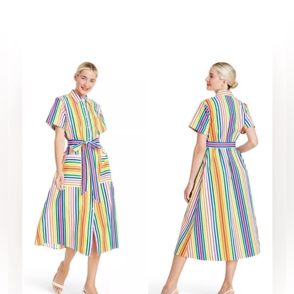 Christopher John Rogers X Target Multi-Colored Striped Dress - Picture 4 of 12